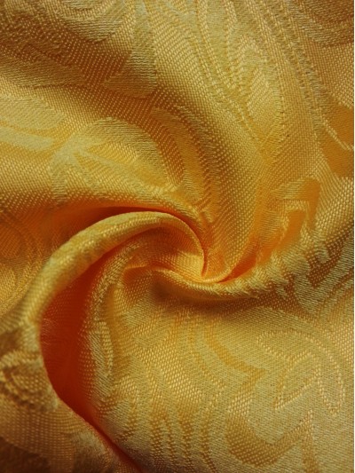 TB-FDN  提花桌布  枱布 100％滌  鬱金香-金黃   花瓣紋 45度照